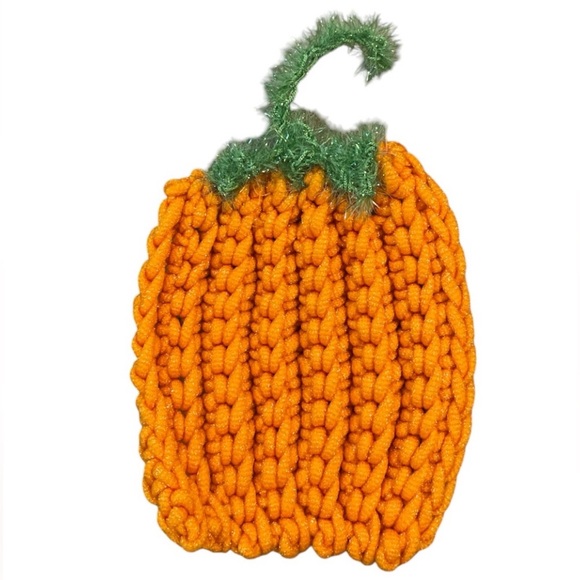 Hand Crafted Other - Handmade Pumpkin Scrubby Soap Holder Nylon Crochet Hand Crafted Pots Exfoliation